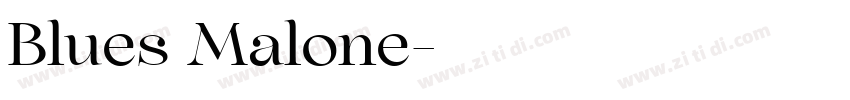 Blues Malone字体转换